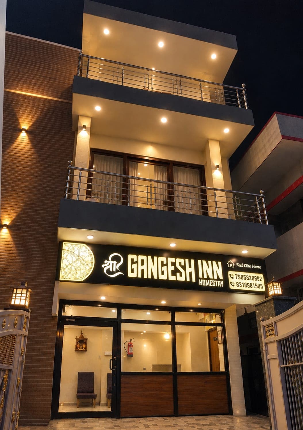 Shree Gangesh Inn Boutique Homestay Façade in Sigra Varanasi